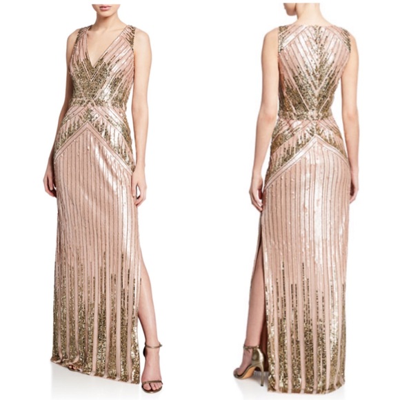 Aidan Mattox long embellished gown - Picture 2 of 12